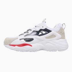 Fila Ray Tracer Cut Out - Miesten Urheilukengät - Valkoinen/Mustat | FI-84152